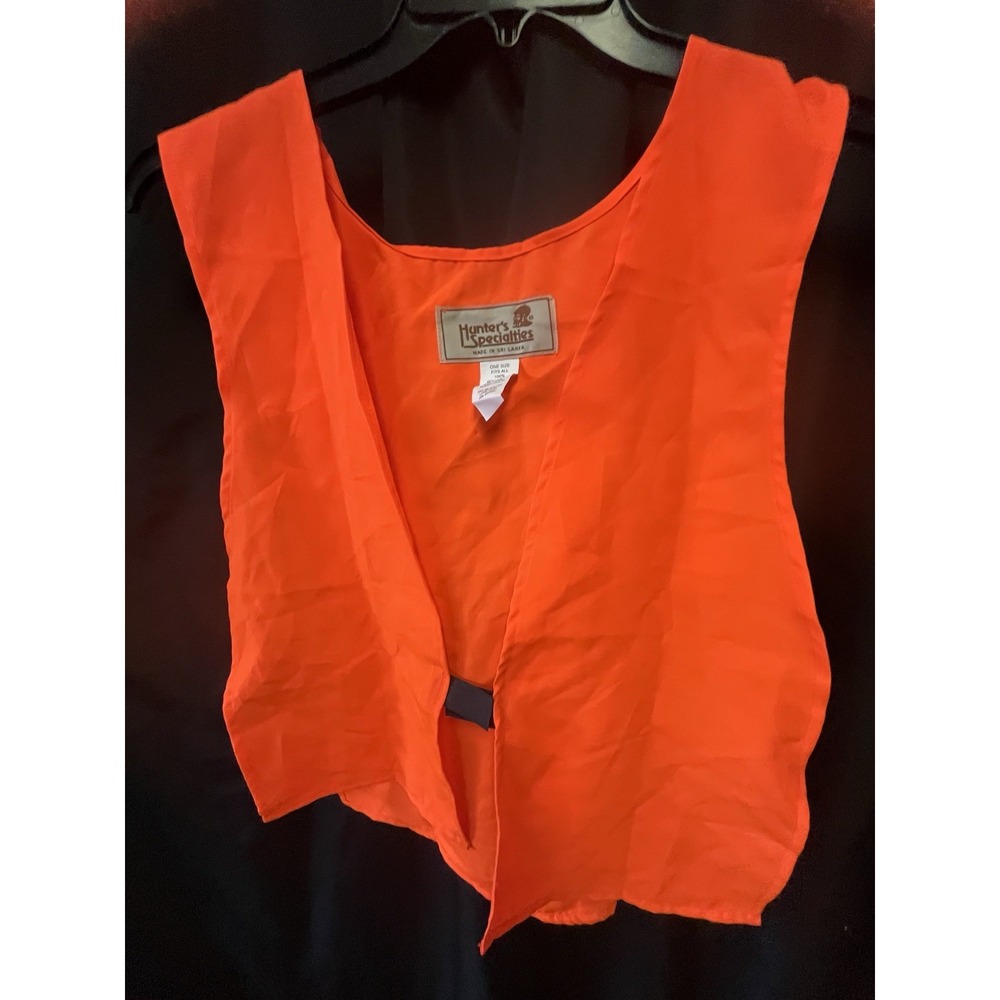 HUNTERS SPECIALTIES Blaze Orange Safety Vest One Size‎ Hunting Lightweight Gear